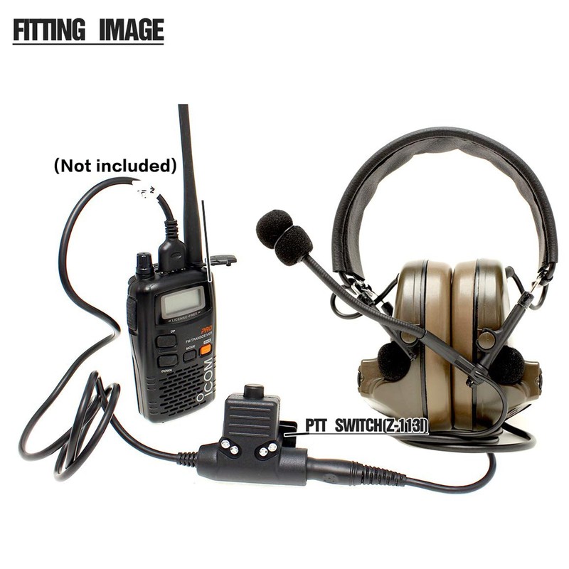 JinBling Tactical Headset with ptt,Z-Tactical C2 Airsoft Headset with U94-KEN