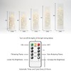 kakoya Flameless LED Candles with Timer 5 Pc Flickering Flameless