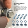 4Pack Carburetor Studs Kit, 1-3/8in Carburetor Studs Set Metal Carb