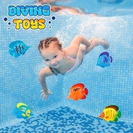 Pool Toys for Kids, Bath Toys Dive and Grab Fishing Game Set, Swimming Pool Diving Toys for Summer Beach Bath Time