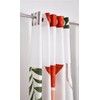 Yanutan No Hook Shower Curtain,Boho Leaves Double-Layered Shower Curtain with