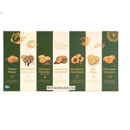 SWEDISH COOKIES European Holiday Cookie Gifts 7 Different Flavors Red or Green Box 42oz