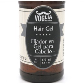 Voglia Men Hair Gel - Strong Styling Control for Any Type of Hair - 5.9 fl oz