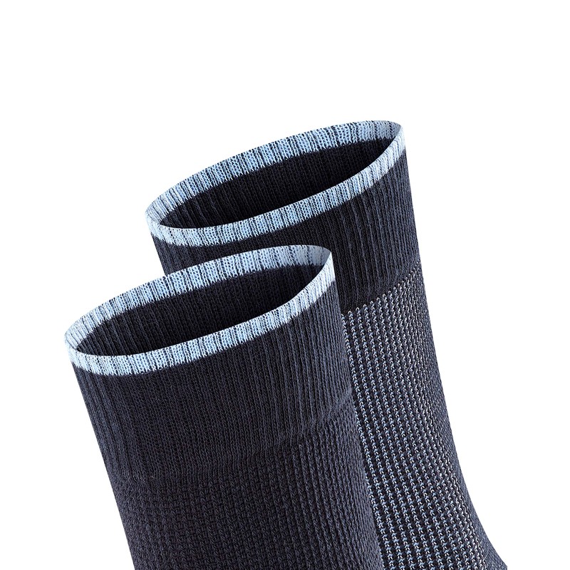 ESPRIT Women's Refined Piqué 2-Pack W SO Socks, Blue (Marine