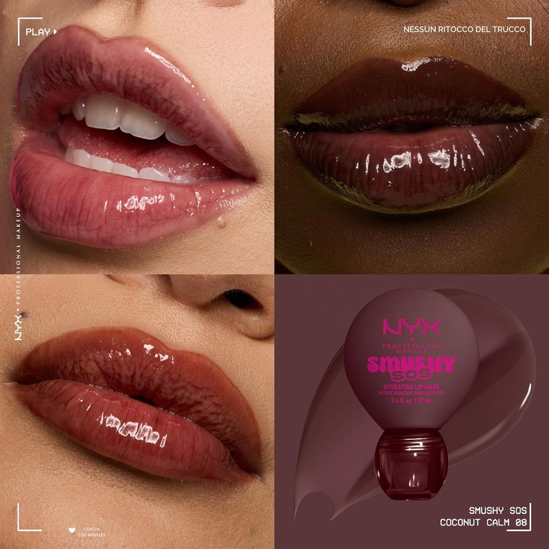 NYX Professional Makeup SMUSHY SOS HYDRATING LIP MASK COCON