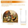 YETTASBIN Rooster Napkin Holder for Table, Acrylic Upright Non Slip