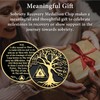 6 Year Sobriety Chips, Tree of Life AA Medallions -