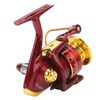 8 Bearing Fishing Spinning Reel Red Color 5.2:1 Gear Ratio