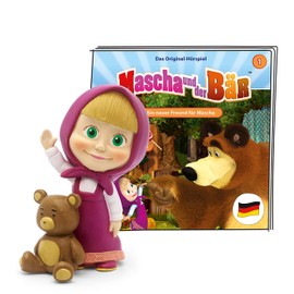 tonies Audio Figure for Toniebox, Masha and the Bear - A New Friend for Masha, Audio Play for Children from 4 Years, Playing Time Approx. 44 Minutes