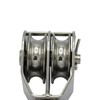 Stainless Steel Double Pulley Block 32MM (Wheel Swivel Eye Rope)