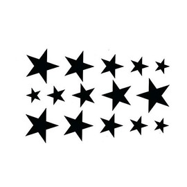 EROSPATemporary Tattoo Sheet / Sticker - Stars - Waterproof