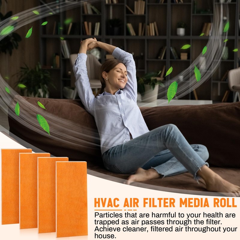 4 Pcs Replacement Filter Pads 10.5 x 21.75 Inches Compatible