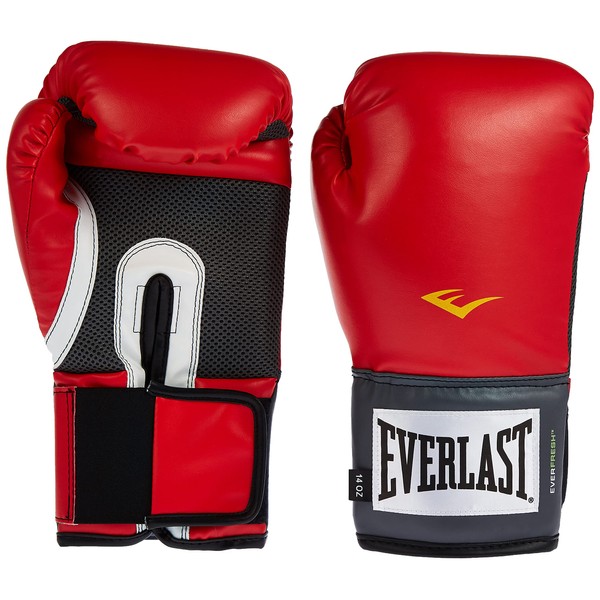 Everlast Pro Style Training Gloves (Red, 12 oz.)