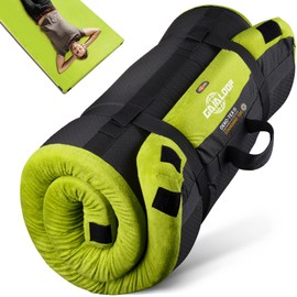 Gaialoop Thick Memory Foam Camping Mattress Sleeping Pad [Car/Tent/Cot] 3'' Portable Floor Play Mat Roll Up Mattress for Guests Sleepover Travel [Twin: 75 * 38 * 3"]