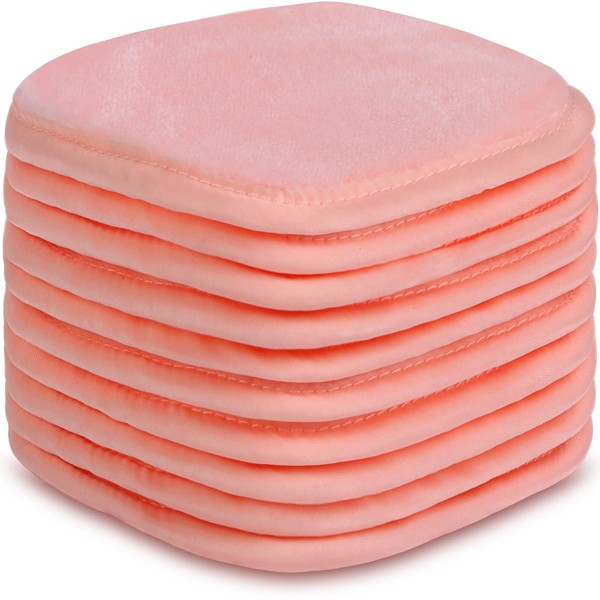 Paño removedor de maquillaje extra grueso (paquete de 10) almohadillas