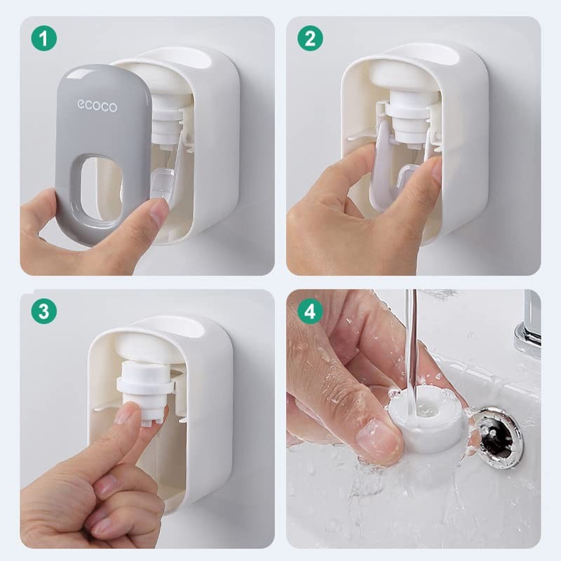 AIMALL Wall Mount auto ands Free Toothpaste Dispenser Automatic Toothpaste