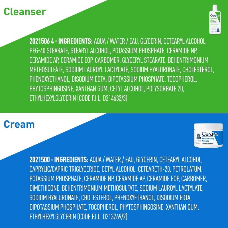 CeraVe Moisturizing Cream and Hydrating Face Wash Trial Combo, 12oz