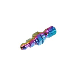 PARSLUCK Titanium Alloy M10x1.0 Motorcycle Brake Master Cylinder Screw M10 Thread Single Nipples Screw Fittings Adapter Assorted Color Stable