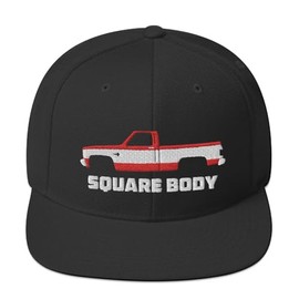 1987 Chevy C10 Silverado Square Body American Pickup Truck Snapback Hat Embroidered Adjustable snap Back