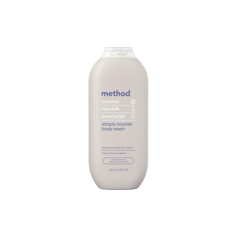 Method Body Wash, Simply Nourish, 18 oz, 1 pack, Packaging