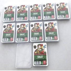 Ass Altenburger Playing Cards Skat French Picture Sheet in Plastic Case Pack of 10