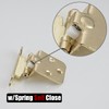 JQK 1/2 Inch Overlay Cabinet Door Hinges Gold, 10 Pack