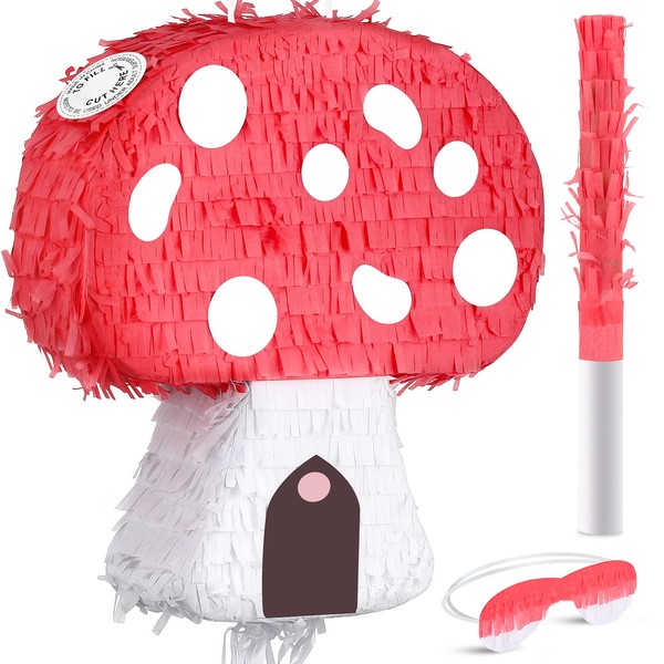 Mushroom Pinata 3D Mushroom Shaped Pinata Party Pinata Include Mushroom