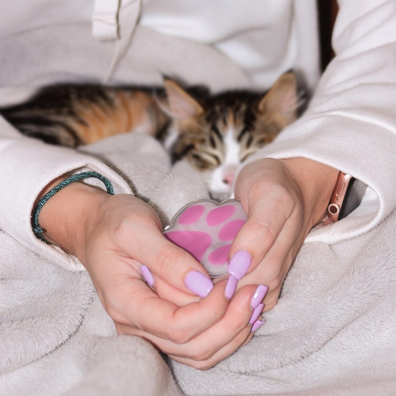Fisura Original Paw Print Hand Warmer. Mini Gel Hand Warmer,