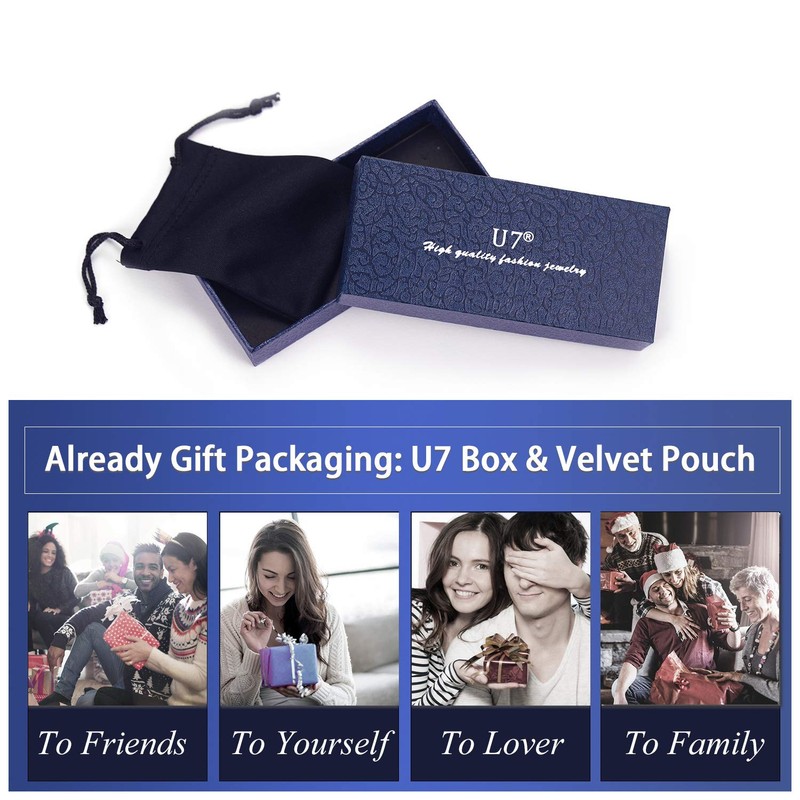 U7 Men Stainless Steel Steampunk Jewelry Cool Gear Pendant Dog