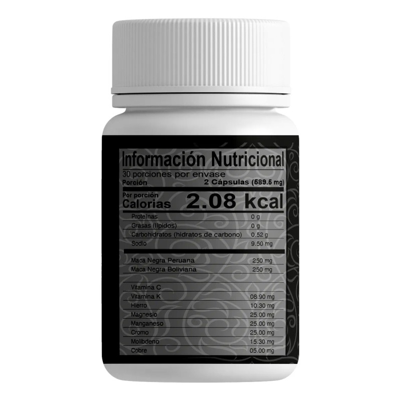 Maca Negra 60 | Precursor Testosterona | Testo Vegano (1)