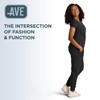 ave. First Women's Scrub Pants, Modern Jogger Style, Mid-Rise, Breathable