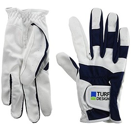 Turf Design TDGL-2170 Golf Gloves, White/Navy, L, multicolor (white / navy)