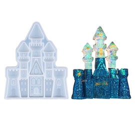Castle Epoxy Resin Casting Molds Polymer Clay Silicone Molds for DIY Craft Project Chocolate Candy Soap Mold