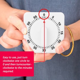 60 Minute Kitchen Timer,Wind Up Timer Countdown Timer,Mechanical Timer for Kitchen,Kitchen Timer Manual Baking Kitchen Tool