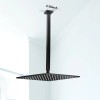 Easy Install Square Ceiling Shower Arm, Chrome Plated Adjustable Pipe