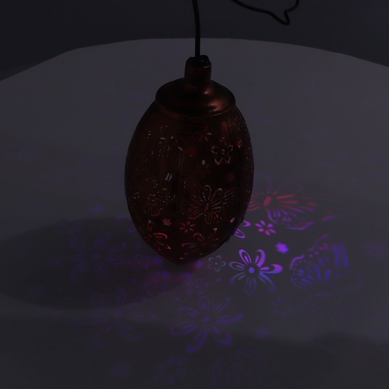 Solar Lantern IP65 Waterproof Plastic Iron Material Hanging Design Insect