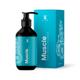Aceite Corporal de 800ml (27 oz) para Masaje Relajante con más de 99% de Ingredientes Naturales, Mezcla de Aceites Naturales para Masaje Muscular de 800 ml. Muscle Massage Oil. B Life