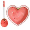 Ciieeo Dinnerware 1 Set Heart-Shaped Strawberry Bowls Candy Bowl Dessert
