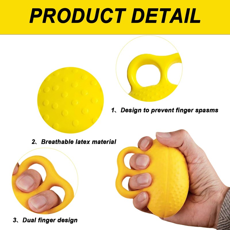 Pence & Moon Collective Hand Exercise Balls, Finger Grip Ball