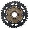 SHIMANO,One Size,Silber/Schwarz,EMFTZ5007434 Tourney/TY MF-TZ500 7-speed multiple freewheel, 14-34 tooth
