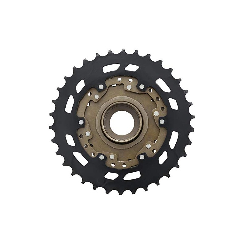 SHIMANO,One Size,Silber/Schwarz,EMFTZ5007434 Tourney/TY MF-TZ500 7-speed multiple freewheel, 14-34 tooth