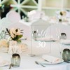 30 números de mesa acrílicos 1-30 para recepción de boda,