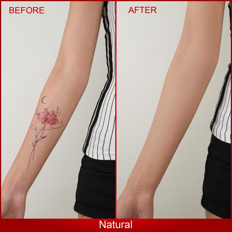 ANJOROUSA Tattoo Cover Up Makeup Waterproof,No Transfer Body Coverage Perfector,Full