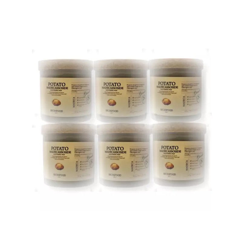 Skin Food 스킨푸드 감자 마데카소사이드 수딩 패드 60매 6통 Skin
