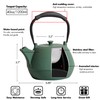 GUANGHEIRON Cast Iron Teapot, 37oz Tea Kettle Stovetop Safe with
