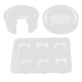 Molde de Pulsera de Resina, Molde de Anillo de Silicona para Manualidades de 3 Piezas para Brazalete de Resina, Pulsera, Herramientas de Fabricación de Joyas