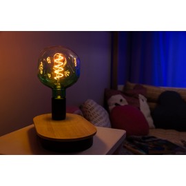 OSRAM Lamps Vintage 1906 Lamp Green Tint, 4.5 W, 180 lm, Spherical Shape 124 mm Diameter & E27 Base Light Colour, Spiral Filament, Dimmable, Up to 15,000 Hours Lifespan, 4058075761858, Green