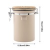 Airtight Coffee Storage Canister Stainless Steel Coffee Container with Measure
