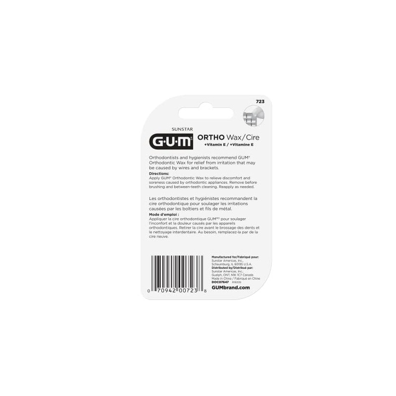 GUM GUM - 723RQC Orthodontic Wax with Vitamin E and