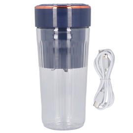 Electric Fruit Mixer Multi Functional Portable Cordless Mini 6 Blades Juicer Cup Blender Blue
